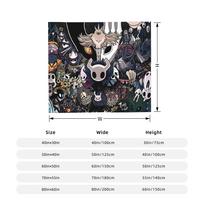 Hollow Knight Silksong Blanket Gaming Flannel Vintage Warm Throw Blankets for Chair Covering Sofa Autumn/Winter Size: 75*100cm, Weight: 230 GSM