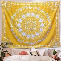 Tree of Life Ethnic Trippy Tapestry Wall Hanging Mandala Bohemia Wall Tapestries Yoga Tablecloth Room Decor Background Cloth 100X70CM