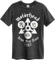 Amplifiedunisexs Tee Motrhead Iron Fist Tour Black 1982 S