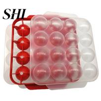 Meatball Machine 1 Set Scoop Mold Transparent Cover Non-Stick PP Homemade Stuffed Meat Balls Maker Baking Tools raudona