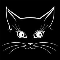 Cute Cat Head Car-Styling Vehicle Body Window Reflective Decals Sticker Decor balta
