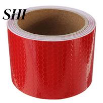 3 m x 50 mm didelio intensyvumo saugos atspindinti juosta, lipni saugos priemonė raudona