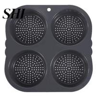 Kitchen Supplies Hamburger Bun Pan Food Grade BPA Free Heat-Resistant Accessories Dishwasher Safe Burger Mold Baking Fondant pilka