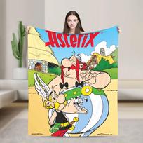 Asteriksas ir Obeliksas Super minkštas pledas Dekoratyvinis pliušinis metamas pledas Naujoviškas lauko flanelinis lovatiesė Sofa lovos užvalkalas 75X95CM