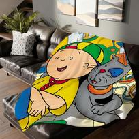 Animacinis Kūdikio Draugas C-Caillou Antklodė Minkšta ir Odai Draugiška Sofa Lovai Poilsiui Lovatiesė Visų Sezonų Antklodė 75X95CM