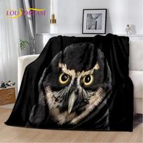 Mielos pelėdos 3D animacinis minkštas pliušinis pledas, flanelinis pledas metamas pledas svetainei miegamojo lovai sofai pikniko uždangalas Bettdecke vaikas 75X95CM