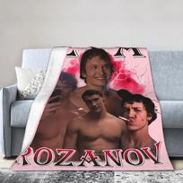 Ilya Rozanov Flanelinės antklodės Šildoma Rivalry ledo ritulio Vintažinė užtiesalas lovai sofai kampinei sofai 125*100cm Pliušinė plona antklodė 75X95CM