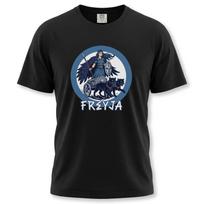 Freya Norse Goddess Cats Chariot T-Shirt | Viking Mythology Graphic Tee S įvairiaspalvis