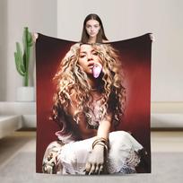 Shakira Antklodė Kokybiška Super Šilta Dainininkė Pop Lovos Patalynė Dekoriniai Pavasariniai Mesti Antklodės Sofos Kėdės Lovos Estetiškas Patalynės Užtiesalas 75X95CM