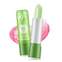 Lūpų dažai Aloe Vera Spalvą keičiantys lūpų balzamas Drėkinamasis Vandeniui atsparus Sausą Skilimą Temperatūrą Keičiantis Lūpų Dažai 3.5g