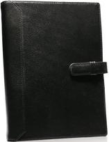 A5 Size Genuine Leather Binder with Cowhide Leather Pen and Card Pockets Systemy2 STC2 [BLUE SINCERE] 6-Ring Binder, Holder, / (Royal Black)