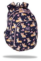 Mokyklinė kuprinė CoolPack Prime Pro Elisabeth, mėlyna sp./ruda sp., 41 cm x 31 cm x 15 cm
