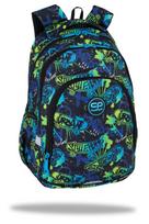 Mokyklinė kuprinė CoolPack Prime Pro Skate Night, mėlyna sp./juoda sp./žalia sp., 41 cm x 31 cm x 15 cm