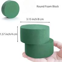 10 vnt. Žalias šlapias putplasčio blokas Apvalūs floristiniai putplasčio blokai Sausas floristinis putplastis Šlapias floristo blokas Vestuvių praėjimo gėlių dekoravimo reikmenys Flower Foam Without Bowl blue
