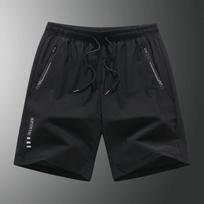 Summer Ice Silk Shorts for Men, Thin, Loose, Casual, Elastic, Sports Pants, Plus Size, Quick Drying Pants, Five Quarter Pants 6XL juoda
