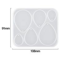 Geometric Earring Pendant Silicone Mold Round Epoxy Resin Mould For DIY Ornaments Keychain Necklace Charms Epoxy Resin Crafts