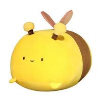 Bee Plush Pillow Soft Safe Stuffed Animal Toy Creative Design Versatile Girls Doll for Home Decor Nap Time Honeybee
