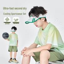 Yoyo One Boys' Quick-Dry Ice Silk Sports Set 140 cm