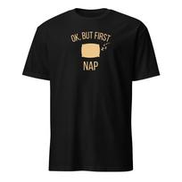 Ok But First Nap Shirt, Funny Sleep Tee, Oversized Pajama Top 3XL