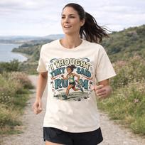 I Thought They Said Rum T-Shirt | Funny Running Runner Graphic Tee S