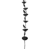 Charming Metal Bird Rain Chain Creates a Soothing Waterfall Effect
