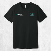 Kimi Antonelli F1 12 numerio marškinėliai, Motorsporto gerbėjo grafinis marškinėlis, Lenktynininko parašo marškinėliai, Unisex medvilninis Formula lenktynių viršus 2XL gray