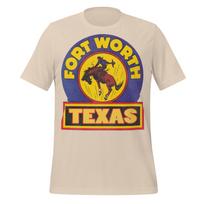 Fort Worth Texas Shirt: Retro Travel Souvenir (Cotton, Unisex) 4XL