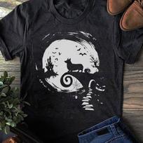 Corgi Halloween T-Shirt: Dog Moon Pumpkin Costume 3XL