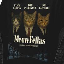 MeowFellas Mafia Cats Shirt | Three Cat Mob Boss Tee | Hilarious Mob Cats Top 4XL
