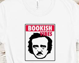 Poe Bookish Vibes Tee | Edgar Allan Poe | Horror Tees | Classic Books 3XL
