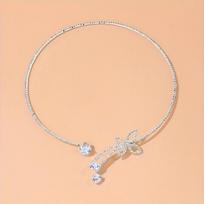 Luxurious, Fashionable, and Elegant Party/ball Bling-bling Butterfly Choker, Niche Design Necklace, Simple Collarbone Chain, Women's Neck Accessory