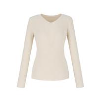 Sup Slim V-Neck Knit T-Shirt (Syalk91) Black(39)/066
