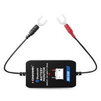 Naujas BK300 švino rūgšties paleidimo automobilio akumuliatoriaus detektorius 12 V 24 V talpos atsparumo Bluetooth 4.0 automobilių akumuliatoriaus stebėjimo įrankis juoda
