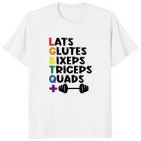 LGBTQ Workout Muscles Fitness Dumbbell Gym T-shirt XXL
