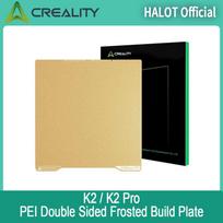 Creality K2 / K2 Pro Build Plate Dual Side Textured Golden PEI Coating Spring Steel Magnetic Bed Plate 3D Printer Build Plate K2 Plate