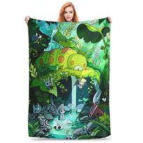 Hollow Knight Game Blanket Warm Soft Comfortable Plush Throw Blanket For Child Bedroom Flannel Bedspread Bed Cover Size: 75*100cm, Weight: 230 GSM