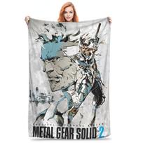 Metal Gear Solid Game Plush Blankets Girls Boys Flannel Bedding Throws For Couch Chair Sofa Bed Soft Warm Quality Bedspread Size: 75*100cm, Weight: 230 GSM