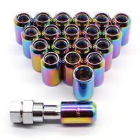 DEFT M12x1.5 Racing Wheel Lug Nuts 20 Pcs Racing Car Steel Wheel Extended Nuts Stainless Steel Car Wheel Rims Lug Nuts M12x1.5