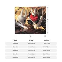 Hollow Knight Silksong Fuzzy Blanket Cartoon Custom Throw Blanket for Home 200x150cm Plush Thin Quilt Size: 75*100cm, Weight: 230 GSM