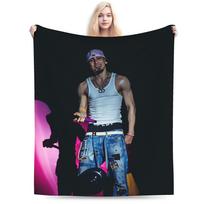 Warm Blanket Girls Boys Airplane Travel Omar Courtz Throw Blanket Flannel Bedspread For Outdoor Novelty Sofa Bed Cover Size: 75*100cm, Weight: 230 GSM