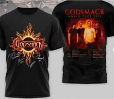 Godsmack World Tour 2026 Tshirt Trendy Unisex Graphic Tee Shirt S5xl S
