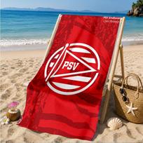 Psv Eindhoven Redesign Beach Towel, Quick-drying, Easy to Care for, Suitable for Both Fitness and Beach Vacations,Sports Essential 70cmx140cm(27x55inch)