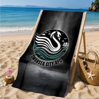 Swansea City Afc Crest Beach Towel, Quick-drying, Easy to Care for, Suitable for Both Fitness and Beach Vacations,Sports Essential 70cmx140cm(27x55inch)