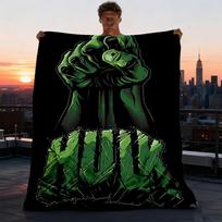 1 vnt. Hulk kumštis Lauko flanelės pledas mergaitėms Minkštas, lengvas užtiesalas Puikiai tinka stovyklavimui ir dovanoms, Skaitmeninis 75X95CM