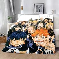 Japan Anime Haikyuu Printed Blanket Picnic Blankets Warm Blanket Soft and Comfortable Blanket Home Travel Birthday Gift 75X95CM