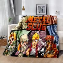 Klasikinis Retro Žaidimas Metal Slug Žaidėjo Minkštas Pliušinis Antklodė, Flanelinis Antklodė Mesti Antklodę Svetainei Miegamajam Lovai Sofai Piknikui Vaikui 75X95CM
