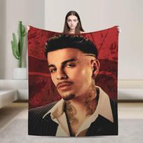 Rauw Alejandro itin minkštos antklodės Studentų pliušinis pledas Madingas namų dekoras Flanelinis lovatiesis Sofos lovos uždangalas 75X95CM