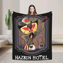 Hazbins viešbučiai Sir Pentious Kortų pledai Pavasaris/Ruduo Kvėpuojantys minkšti pledai lovai miegamajam Pliušinis plonas pledas 75X95CM