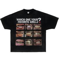 Favorite Grillz Graphic Boxy T-Shirt, oversized, graphic, t-shirt, streetwear, y2k, funny, Christmas gift shirt, t shirt, meme, kids, rapper 3XL