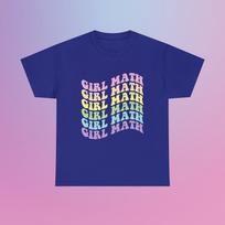 Girl Math It's Basically Free Unisex Heavy Cotton Tee Gift Iconic Shirt Y2K Funny Sassy Unhinged Chaotic Viral TikTok Quote Trendy Slogan S